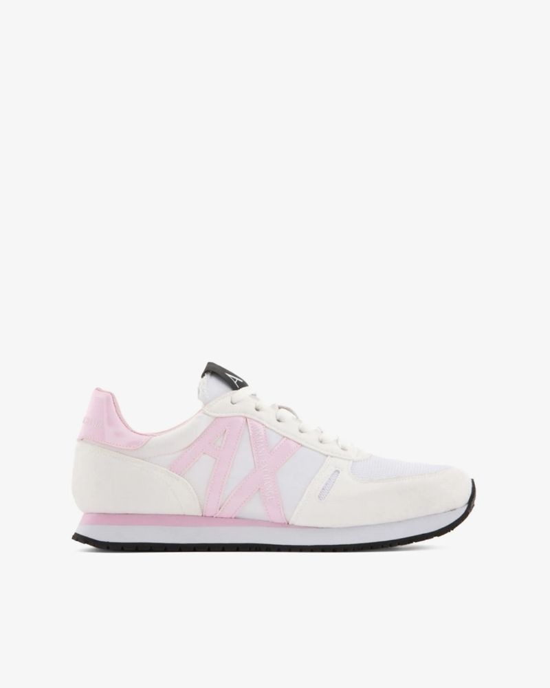 Sapatilhas brancas de mulher para vestir ARMANI EXCHANGE RIO S264 XDX031 XCC62