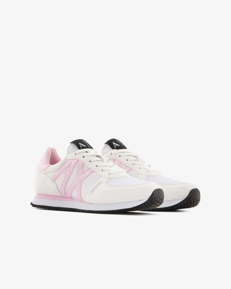 Sapatilhas brancas de mulher para vestir ARMANI EXCHANGE RIO S264 XDX031 XCC62