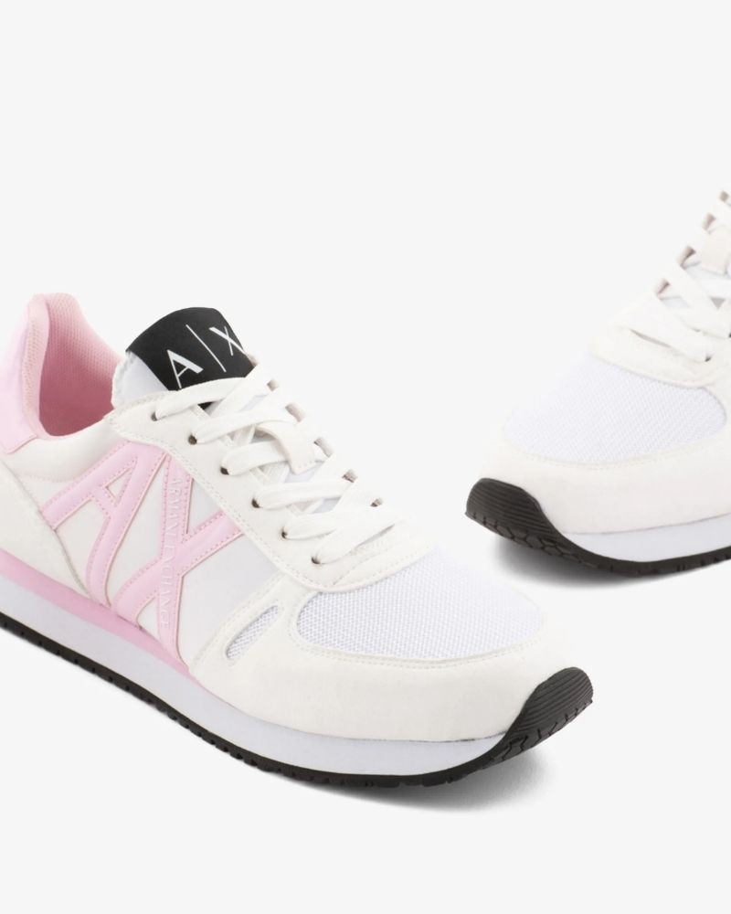 Sapatilhas brancas de mulher para vestir ARMANI EXCHANGE RIO S264 XDX031 XCC62