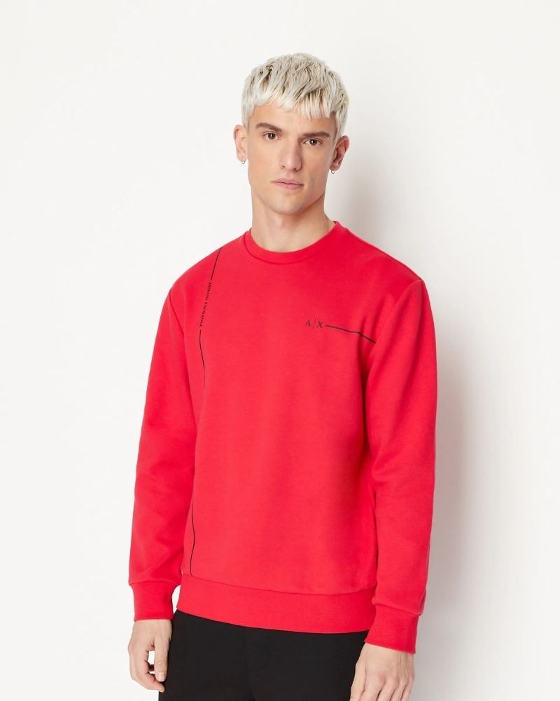 ARMANI EXCHANGE 3RZMBC ZJCAZ Camisolas Manga comprida Homem Vermelho