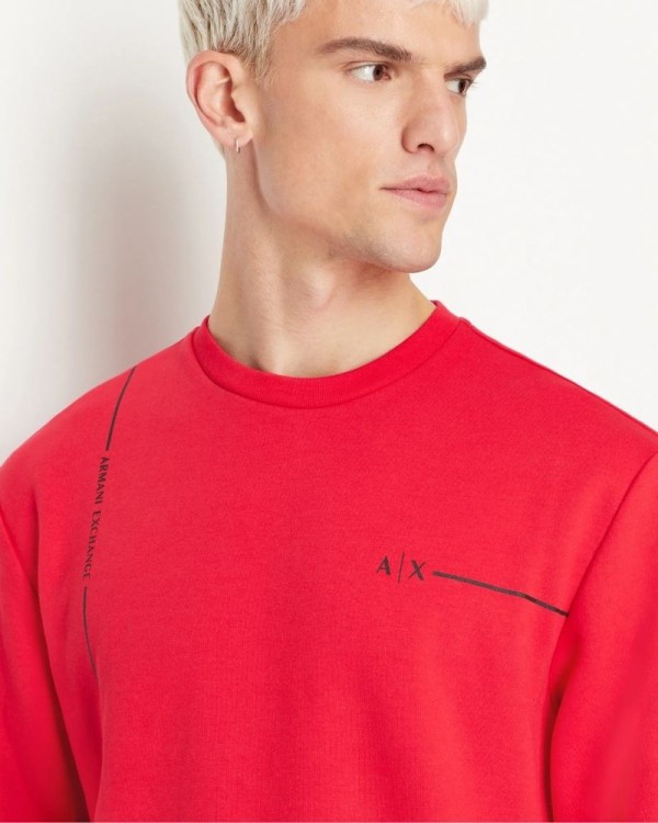ARMANI EXCHANGE 3RZMBC ZJCAZ Sudaderas Manga larga Hombre Rojo