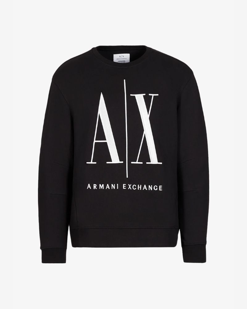 ARMANI EXCHANGE 8NZMPA ZJ1ZZ Sweatshirts Manga comprida Sem capuz Homem Preto