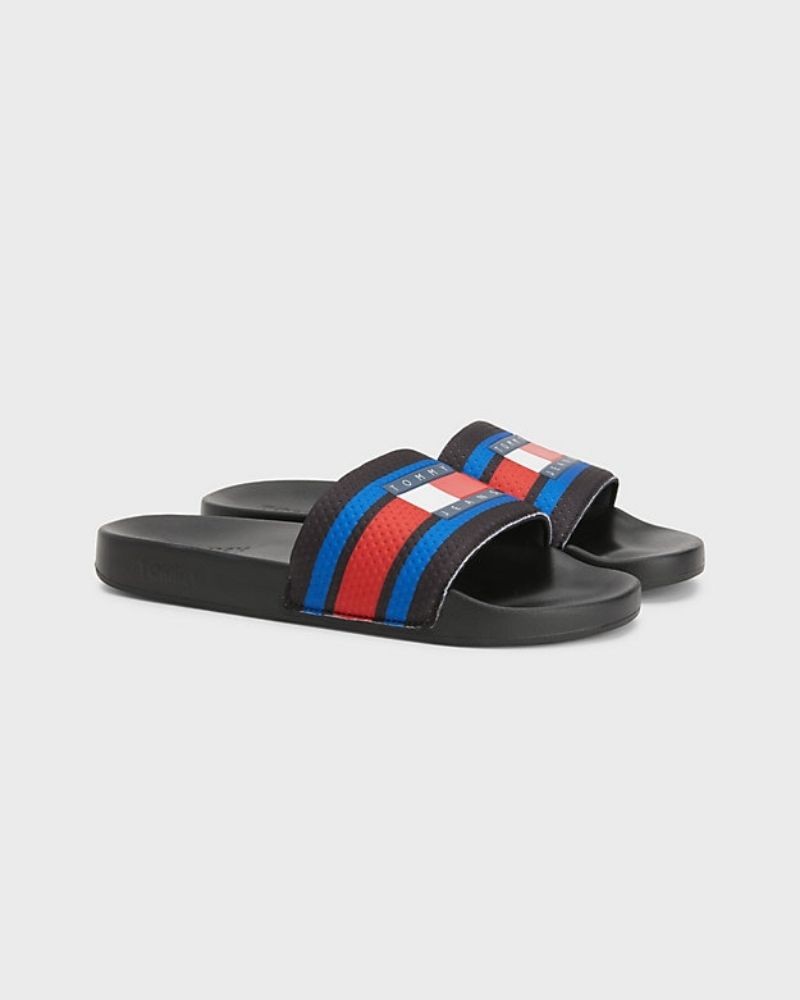  Sandalias Chancletas Hombre TOMMY HILFIGER Negro EM0EM01111BDS