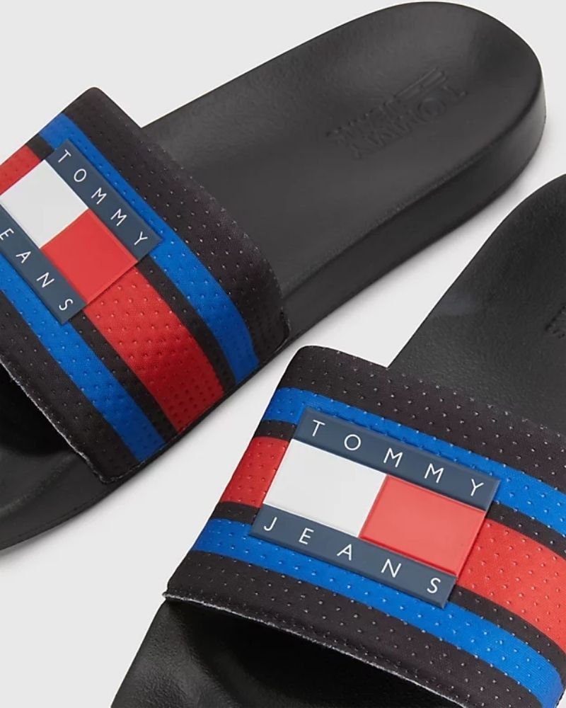  Sandalias Chancletas Hombre TOMMY HILFIGER Negro EM0EM01111BDS
