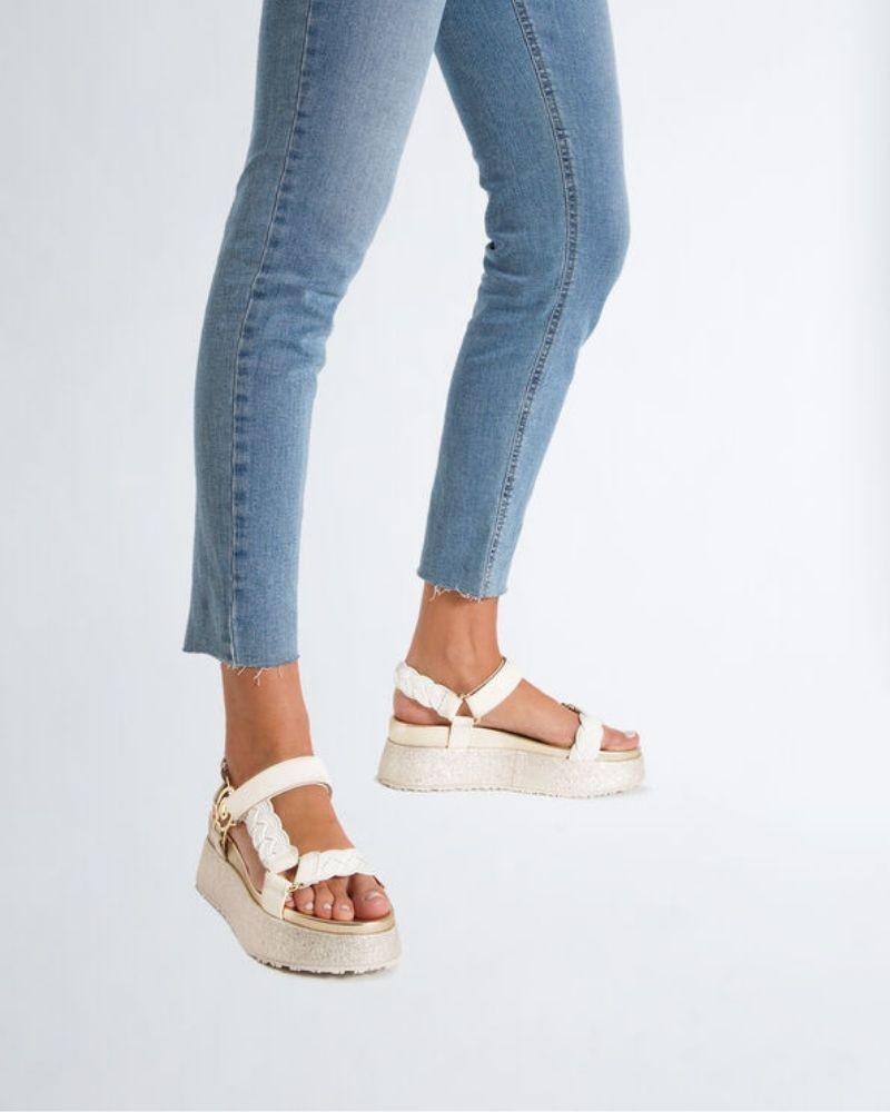 LIUJO SA3021EX014S3026 FRIDA 20  Sandalias Abiertas Mujer Blanco