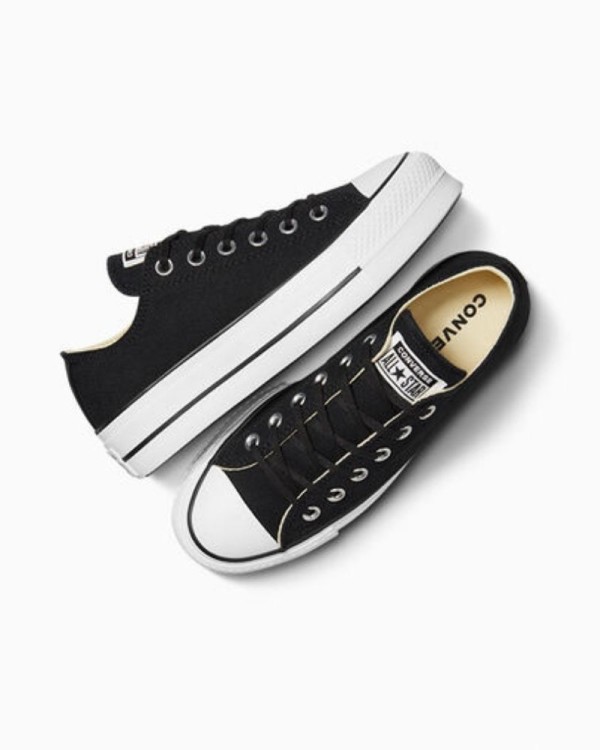 CONVERSE 560250C CHUCK TAYLOR ALL STAR LONA PLATAFORMA Ténis Baixo Mulher Preto