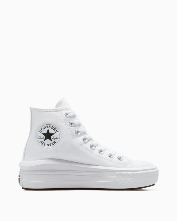 CONVERSE 568498C CHUCK TAYLOR ALL STAR MOVE PLATFORM  Ténis Altos Mulher Branco