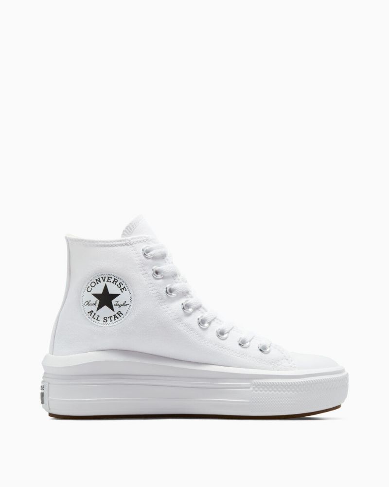 CONVERSE 568498C CHUCK TAYLOR ALL STAR MOVE PLATFORM  Ténis Altos Mulher Branco
