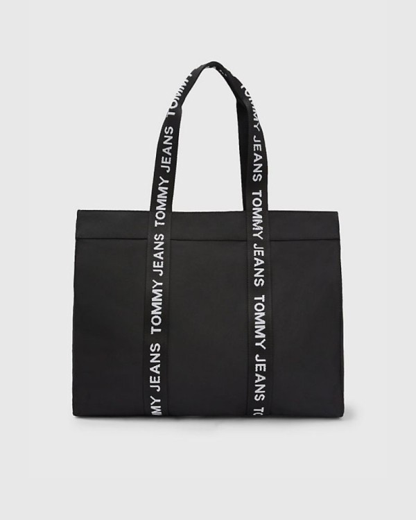 TOMMY HILFIGER AW0AW145490GJ Bolsos Shopper Mujer Negro
