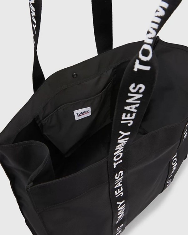TOMMY HILFIGER AW0AW145490GJ Bolsos Shopper Mujer Negro