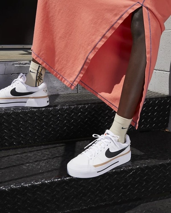 NIKE DM7590 COURT LEGACY LIFT Zapatillas Bajas Mujer Blanco