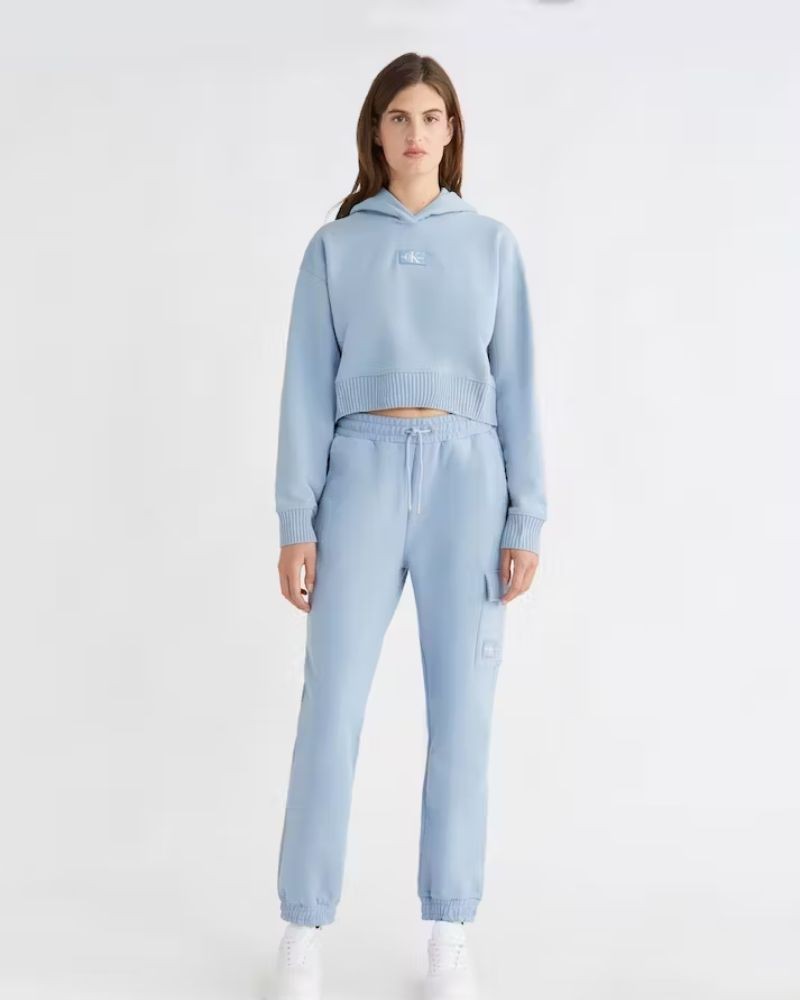 CALVIN KLEIN J20J220438DAR Sudaderas Manga larga Hoodie Mujer Azul