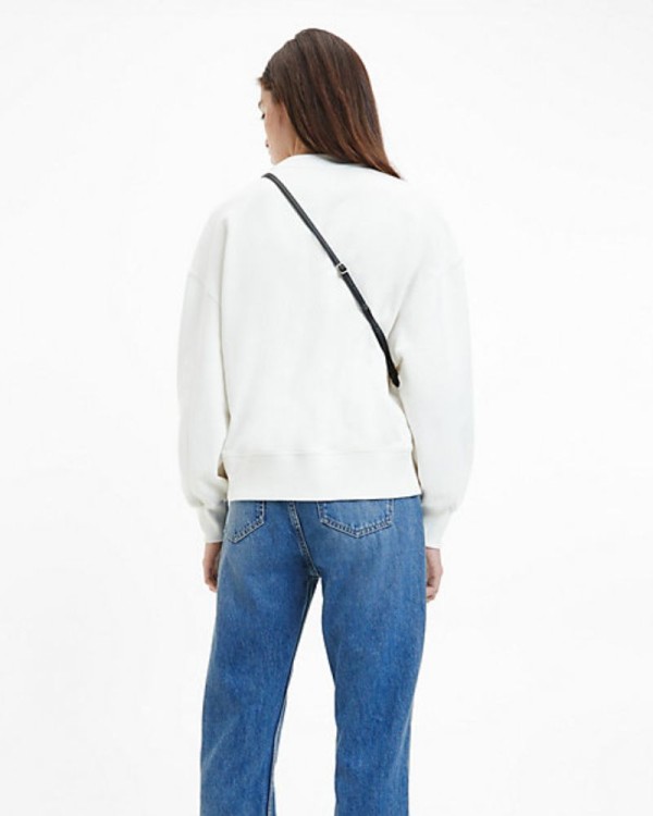 CALVIN KLEIN J20J220433YBI Sweatshirts Manga comprida Sem capuz Mulher Branco