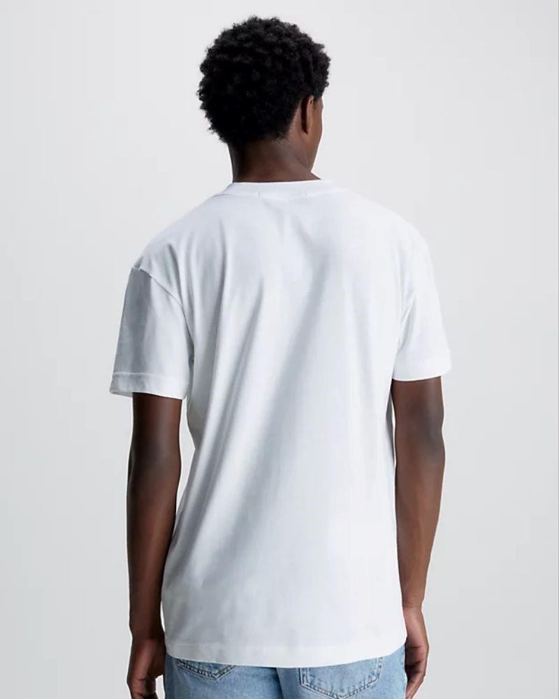 CALVIN KLEIN J30J323253YAF T-shirts Manga curta Homem Branco