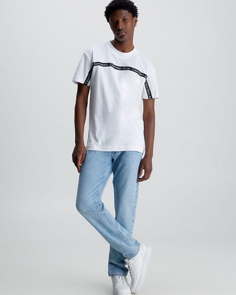 CALVIN KLEIN J30J323253YAF Camisetas Manga corta Hombre Blanco