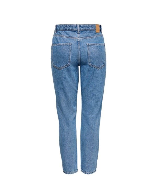 Calças Compridas ONLY Mulher Azul 15242370 JAGGER HIGH MOM ANKLE