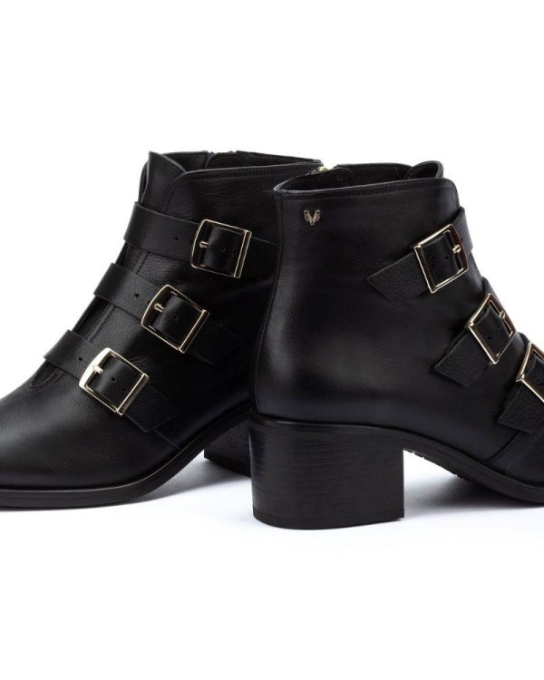 MARTINELLI ZINNIA 1603 4506Z  Botines Chelsea Mujer Negro Made In Spain