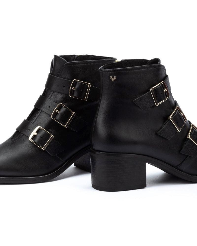 MARTINELLI ZINNIA 1603 4506Z  Botines Chelsea Mujer Negro Made In Spain