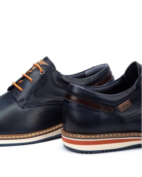 Botines De Cuero Avila Para Hombre – Estilo Casual Con Suela De Cuña Y Toques De Color
