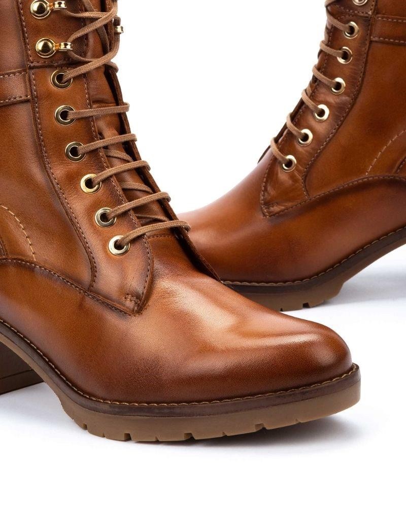 PIKOLINOS LLANES W7H 8510  Botas Militares Mujer Marrón
