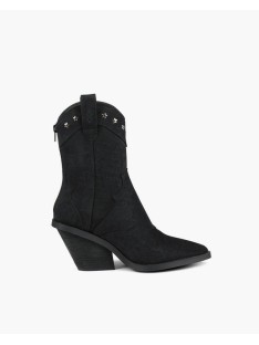 Mim WAKANA Botines Cowboy Mujer Negro