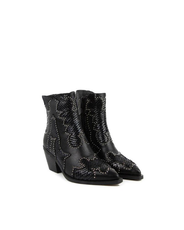  Botines Cowboy Mujer NOA HARMON Negro 8867 CAROLINA