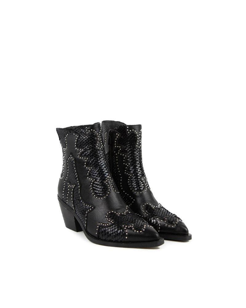  Botines Cowboy Mujer NOA HARMON Negro 8867 CAROLINA