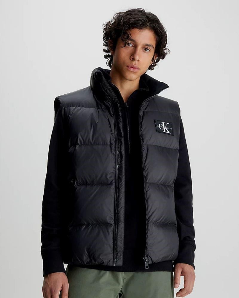 CALVIN KLEIN J30J323473BEH Casaco Colete Homem Preto