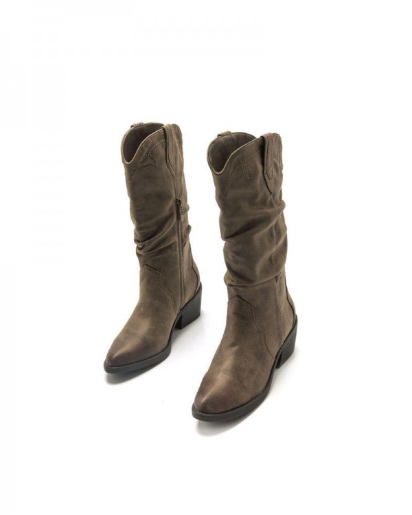 Botas Cowboy Mulher MUSTANG Beige 51971 COWBOY