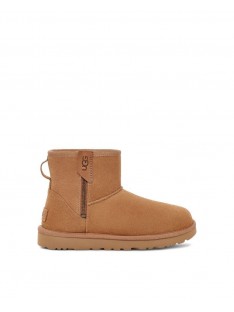 Botas australianas mujer UGG Mini Bailey Zip marrón