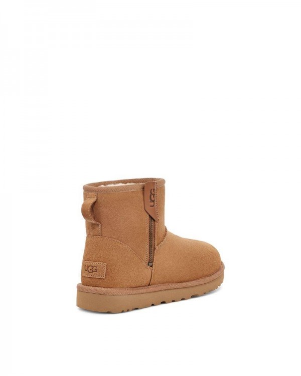 Botas Australianas UGG de pelo Mujer Marrón 1151230 MINI BAILEY ZIP