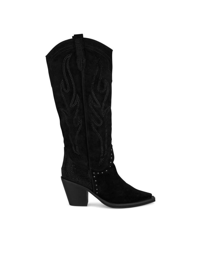 ALMA EN PENA I23451 Botas Cowboy Mujer Negro