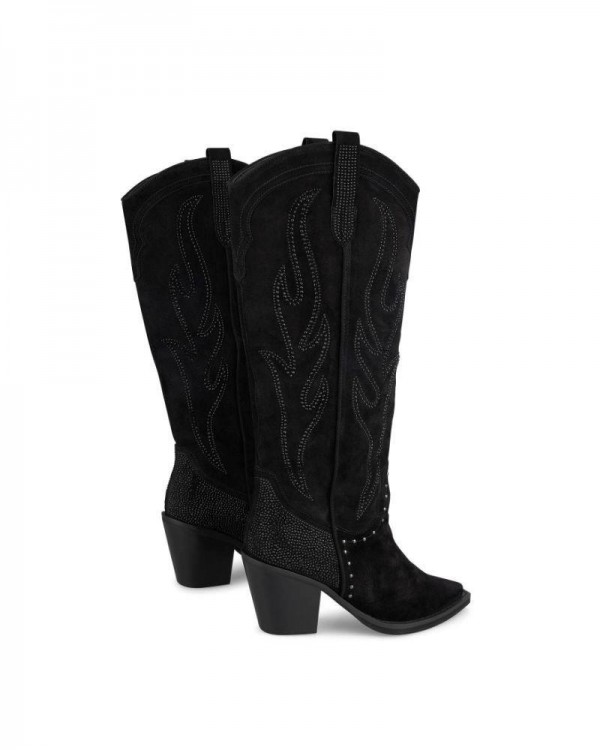 ALMA EN PENA I23451 Botas Cowboy Mujer Negro