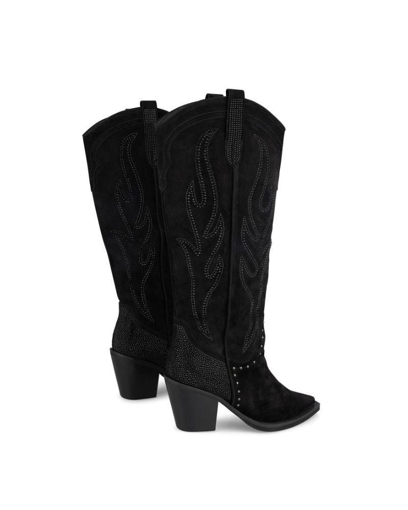 ALMA EN PENA I23451 Botas Cowboy Mujer Negro