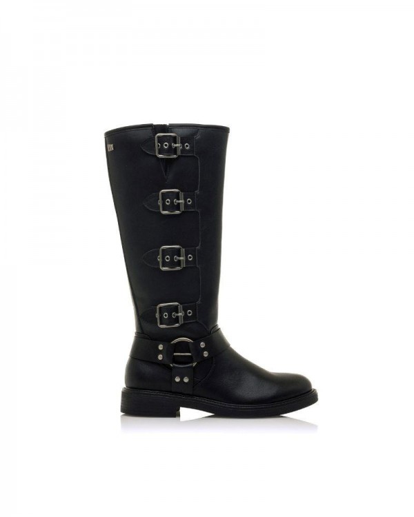 botas altas mustang para mujer color negro para