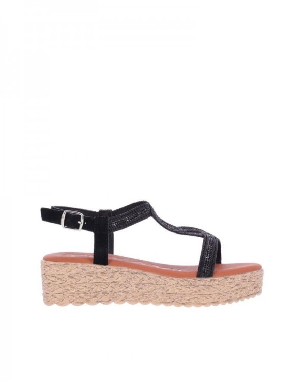 Sandalhas Abertas Alpargatas Mulher CHIKA 10 Preto ATHENEA 14