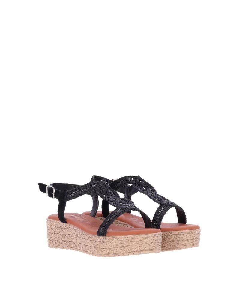 Sandalhas Abertas Alpargatas Mulher CHIKA 10 Preto ATHENEA 14