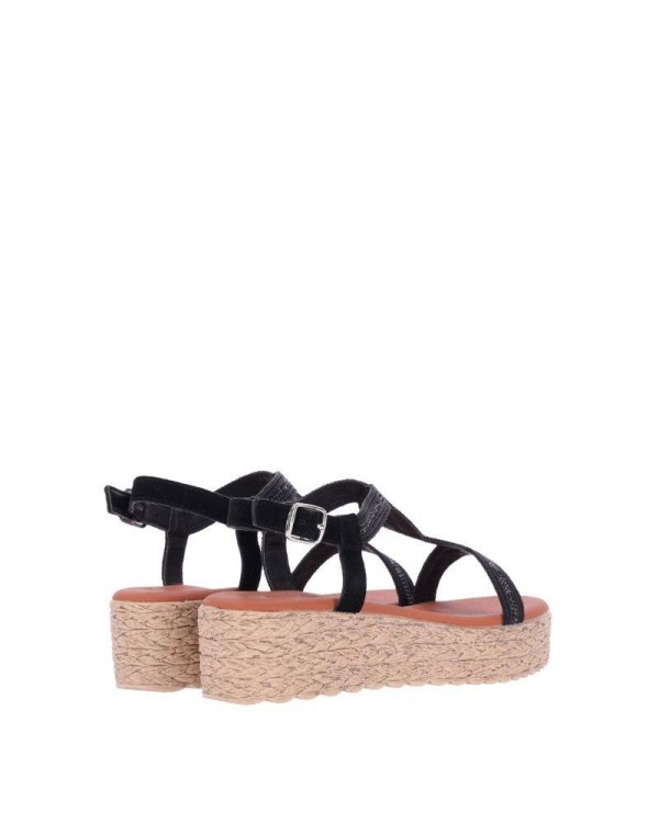  Sandalias Abiertas Alpargatas Mujer CHIKA 10 Negro ATHENEA 14