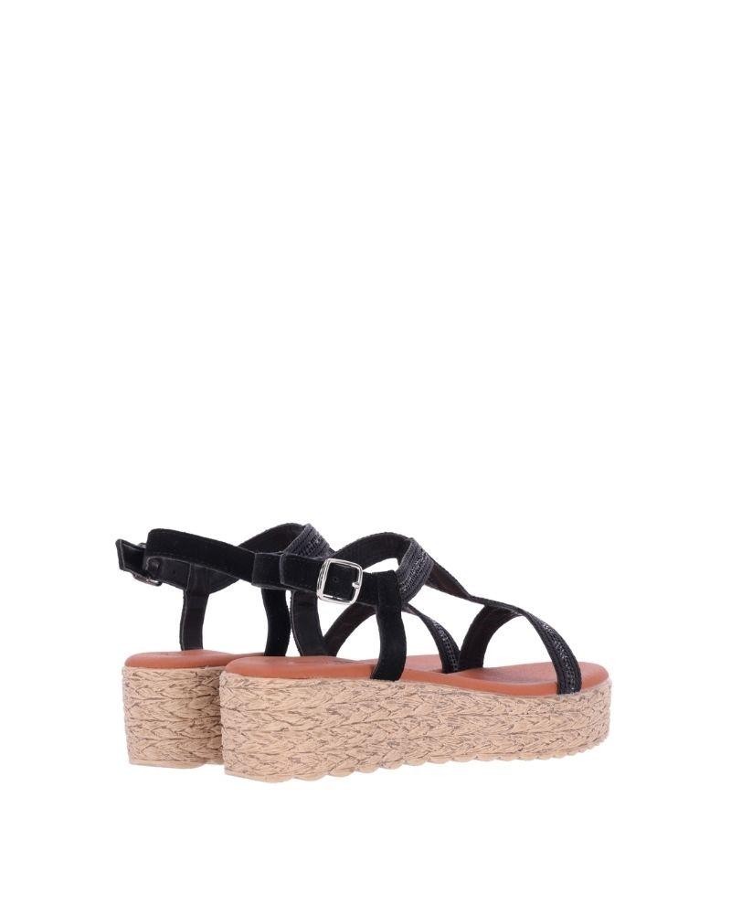  Sandalias Abiertas Alpargatas Mujer CHIKA 10 Negro ATHENEA 14