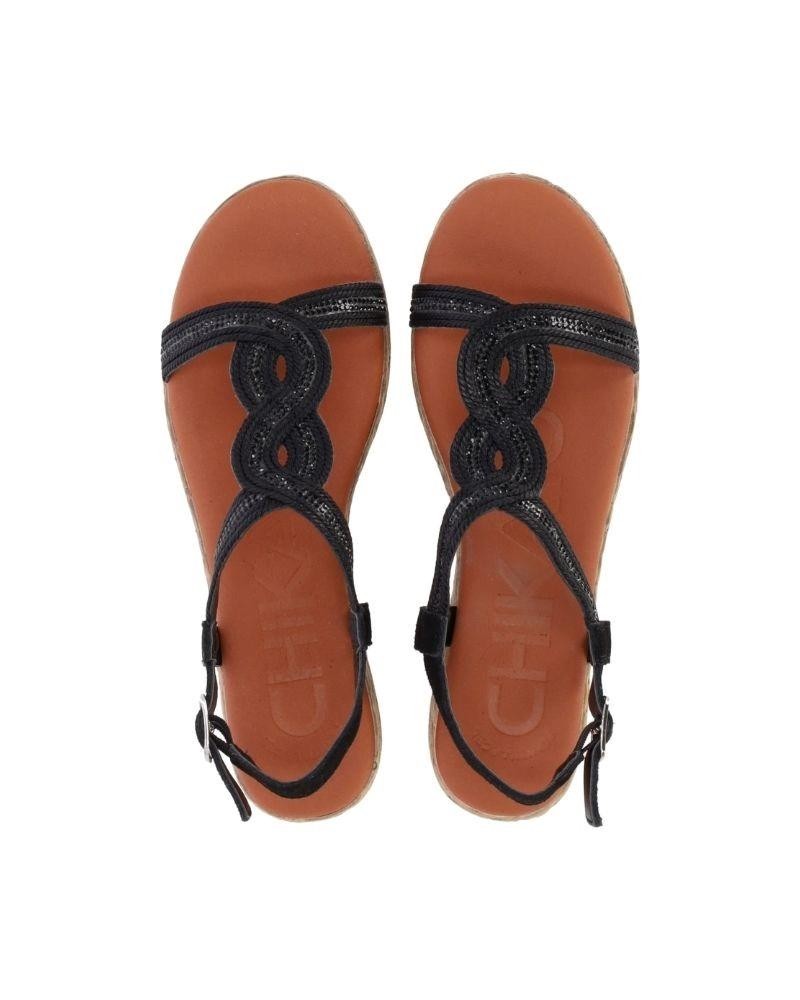 Sandalhas Abertas Alpargatas Mulher CHIKA 10 Preto ATHENEA 14