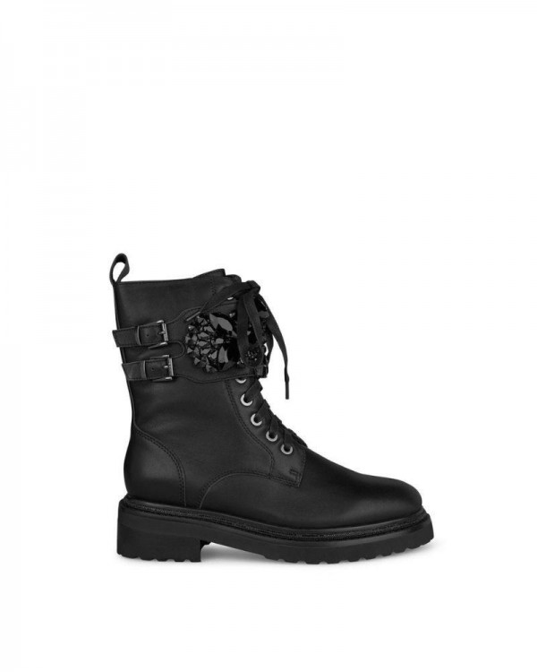 ALMA EN PENA I23649 Botas Militares Mujer Negro