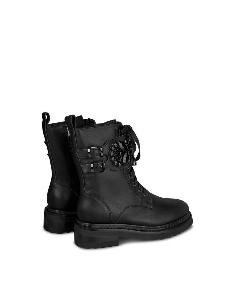 ALMA EM PENA I23649 Botas Militares Mulher Preto