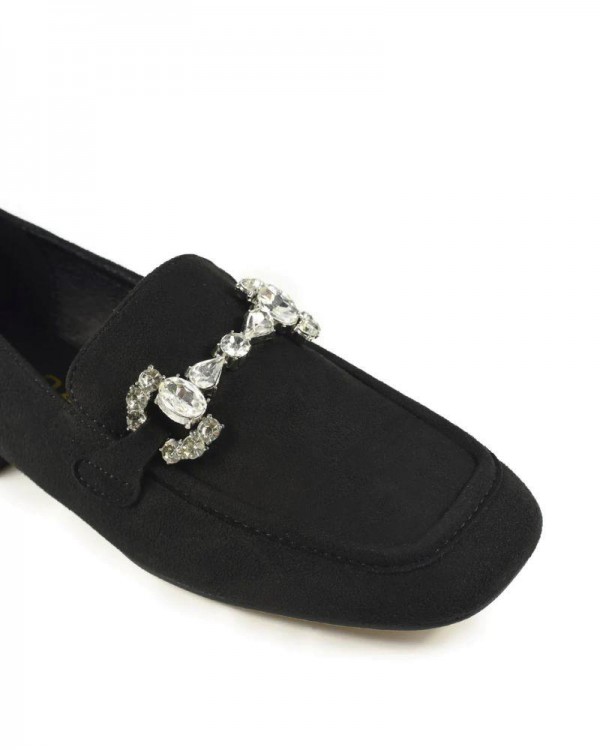  Zapatos Mocasines Mujer Azarey Negro 459H044
