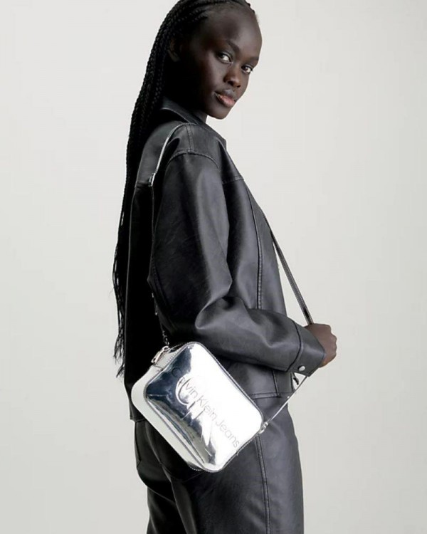 CALVIN KLEIN Bolsas Bandoleiras Mulher Prateado K60K611858