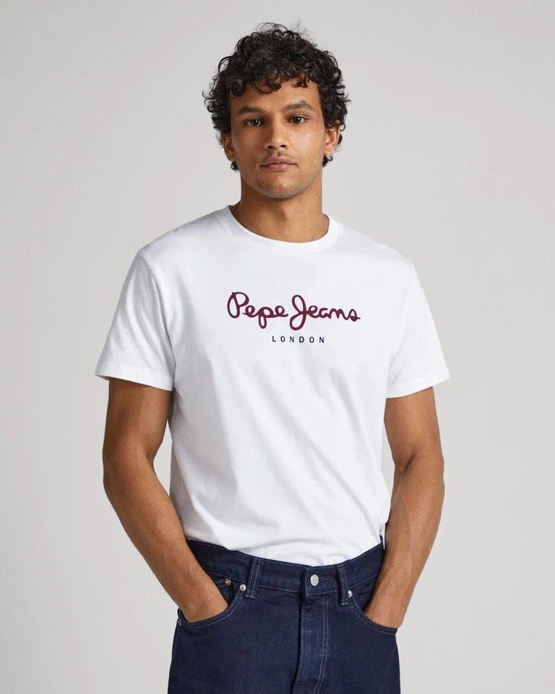 PEPE JEANS T-shirts Manga curta Homem Branco PM508208 EGGO