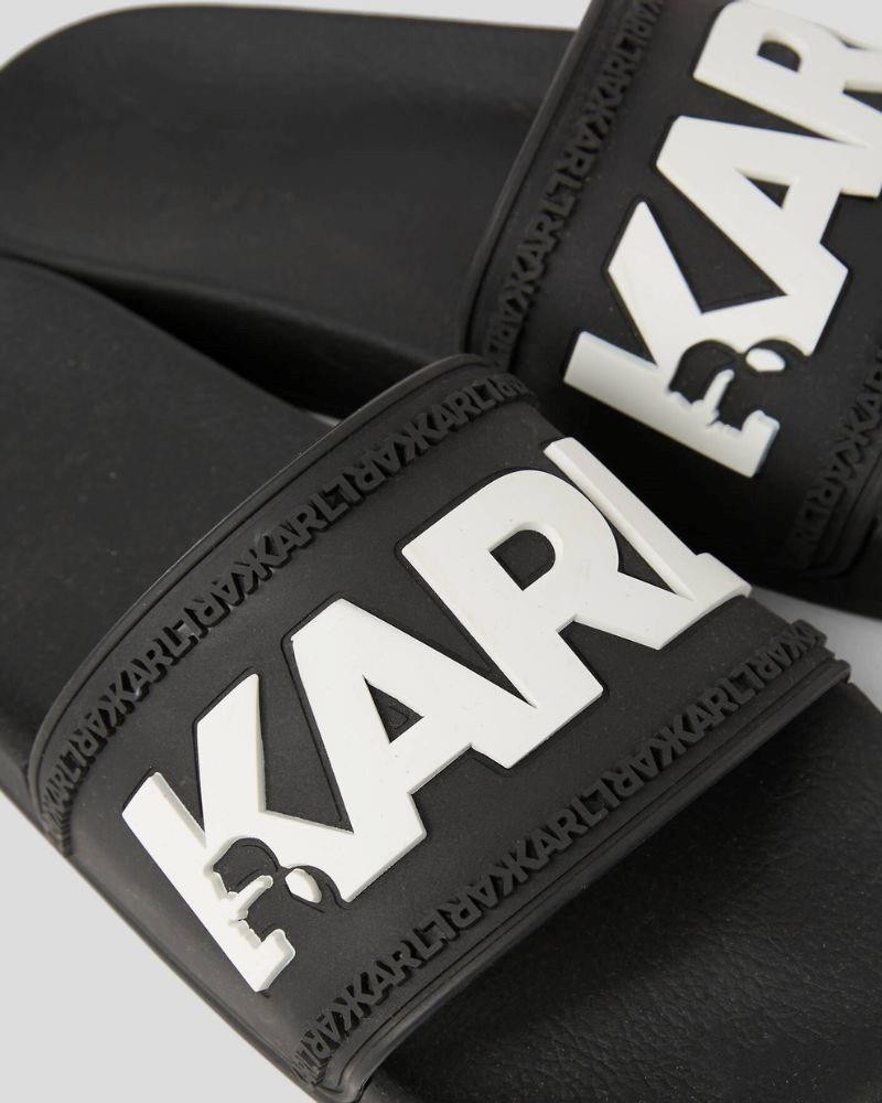 Karl Lagerfeld Sandalias Chancletas Hombre Negro KL70004 KONDO