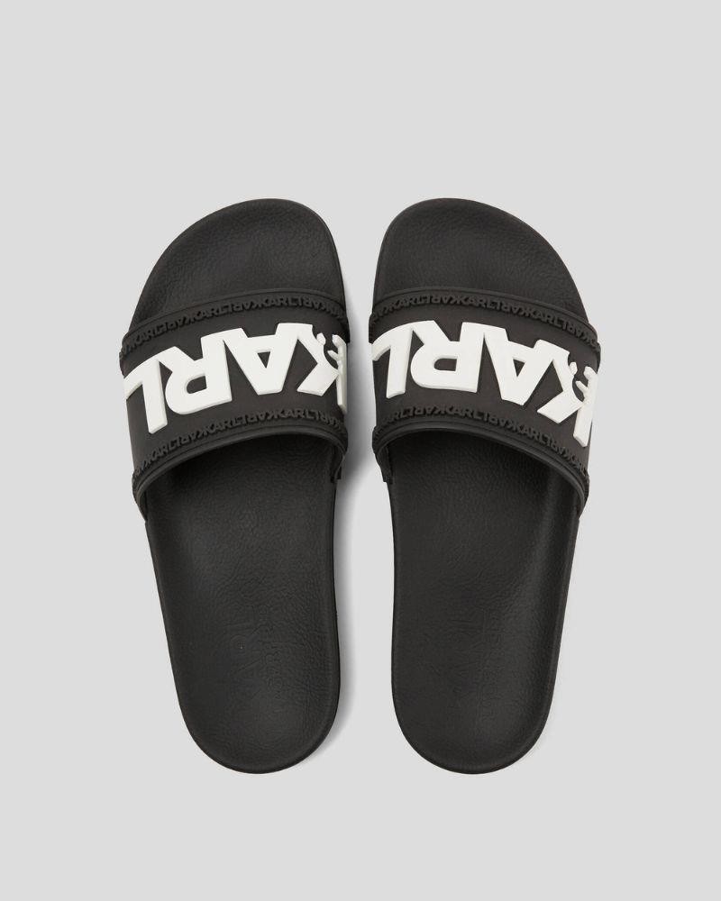 Karl Lagerfeld Sandalias Chancletas Hombre Negro KL70004 KONDO