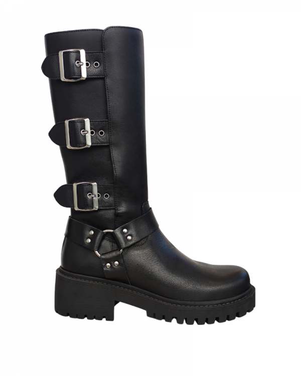 botas militares rks tipo motera mujer para combinar