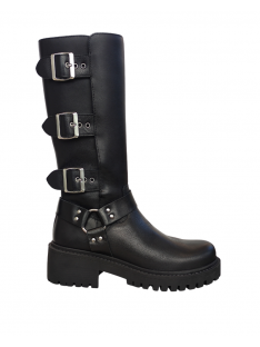 Botas Militares Mulher RKS Preto MOTORA 3 FIVELAS
