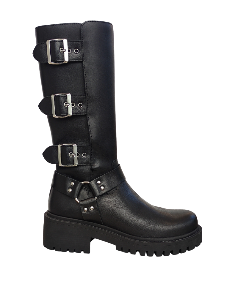 botas militares rks tipo motera mujer para combinar